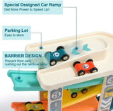 Colourful Top Bright Toy Car Toddler Educational Race Track with 4 Mini Cars