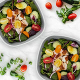 Bentgo Salad Bowl To Go Stackable Lunch Dressing Container All-In-One- Slate