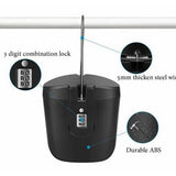 Portable Safe Box Storage Cabinet Combination Lock Lockable Safe Case Box -BLack