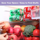 2x Refrigerator Organizer Can Dispenser Storage Holder Beverage Food Container