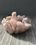 Rose Quartz Candle Holder Tea Light Candleholder Lotus Flower Gem