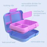 Lunch Box Bentgo Pop with Removable 3/4 Divider Leak-Proof - Periwinkle Pink