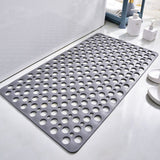 Bath Shower Mat Non-Slip Shower Mat Bathtub Mats Rubber Sucker Bath Grey 75x43CM
