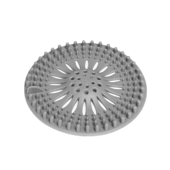 1pc Disposable Bathroom Drain Hair Catcher Bath Stopper Filter Shower Cover Grey