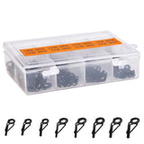 80 PCS Set Fishing Rod Guide Tackle Tip Repair Box Eyes Rings DIY Stainless Kit