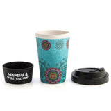 Mandala Spiritual Gift Set White Sage Smudge Ceramic Bowl Bamboo To Go Cup