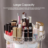 Acrylic Makeup Organiser 360° 3 Layer Rotating Clear Cosmetics Holder Storage