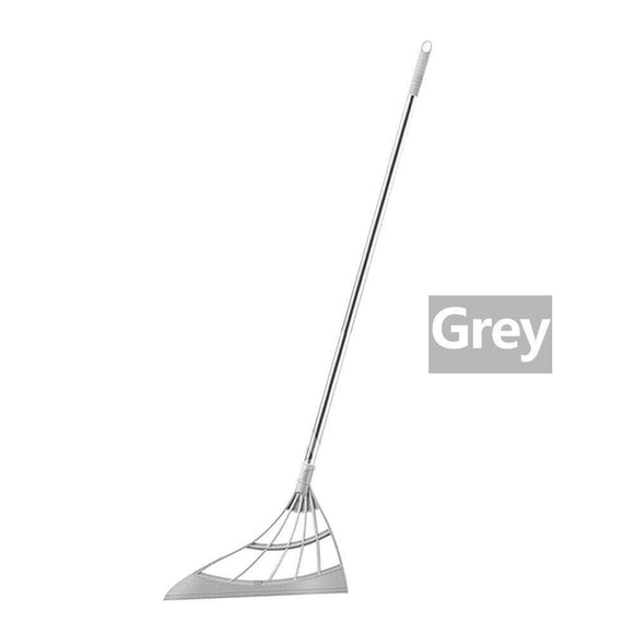 Multifunctional Magic Broom Mop Wiper Scraper Dust Floor Rubber Cleaning - Grey