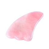 Natural Rose Quartz Facial Jade Gua Sha Stone Beauty Massage Tool Face Massager
