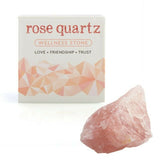 Rose Quartz Wellness Stone Gift Box Natural Uncut Rough Crystal Love Trust