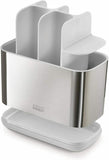 Joseph Joseph Stainless Steel Toothbrush Holder Soap Pump Bathroom Caddy Set