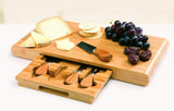 Stanley Rogers Bamboo Cheese Board Set 5 Piece Wooden Serving Plate Snacks