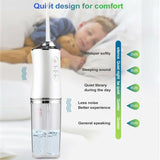 Cordless Oral Irrigator Water Jet Dental Teeth Flosser Tooth Cleaner 4Jet -Green