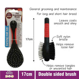 Pet Grooming Brush Double Side Dog Cat Long & Short Hair Fur Shedding Tool