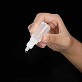 50x Clear Empty Plastic Dropper Bottles Squeezable Drop Liquid Container 15ml