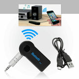 Wireless Bluetooth 3.5mm AUX Audio Music Receiver Stereo Home Car Adapter