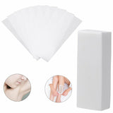 100Pcs Pre-Cut Strips Pack Non Woven Disposable 70gsm Wax Waxing Papers Cut New
