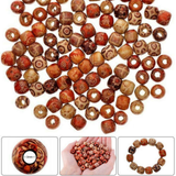 200pcs Wooden Beads Large Hole Mixed For Macrame Jewelry HOT Craft Making Hot