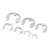 120Pcs M1.5-M10 Stainless Steel 304 E-clip Open Retaining Ring Assortment Set