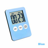 Magnetic LCD Digital Kitchen Timer Countdown Town 99 Minute Electronic Blue