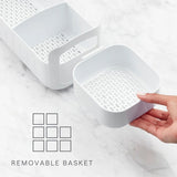 YouCopia RollOut Caddy Under Sink Organizer 5" Wide White -41.6x12.7cm