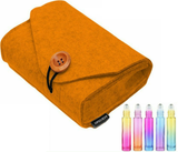 5 Bottles Essential Oils Carry Case Holder Storage Travel Bag 10ML Felt Pouch