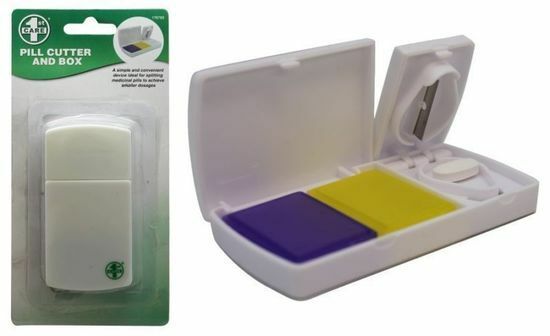 New Storage Box Medicine Pill Holder Tablet Cutter Splitter Divider Safe