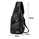 Bag Anti Theft Crossbody Waterproof Chest Pack Shoulder Pocket - Light Brown
