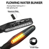 4X Motorcycle Turn Signal Tail Light Indicators LED Motorbike Water Light Amber