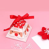 24pcs Christmas Candy Box Bag Christmas Tree Gift Box Paper Box Gift Party Bag