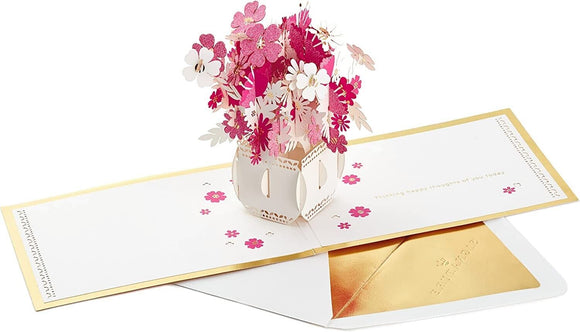 Paper Wonder Pop Up Card Happy Thoughts Bouquet Greeting Card Happy Birthday