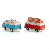 Combi Kombi Surf Camper Vintage Retro Ceramic Salt & Pepper Shakers Set