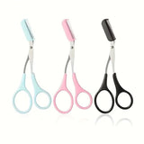 Eyebrow Scissors Eyelash Hair Comb Trimmer Stainless Steel Eyebrow Tool Assorted
