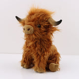 Cuddly Highland Cow Plush Toy Animal Scottish Scotland Calf Stuffed Doll