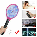 2x Electric Fly Mosquito Zapper Swatter Bug Insect Kill Racket Assorted Colour