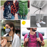 50x Hole Stopper Cord Lock Bean Toggle Clip Apparel Shoelace Cord Lanyard 5mm