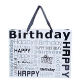 4x Gift Foil Bags Print Happy Birthday Designs Colours Gifts Wraps Asst 31x42cm