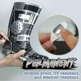 Nib Liquid Chrome Silver Pump Marker Paint Pen Gloss Mirror Effect - 1.0mm