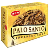 120x HEM Palo Santo Incense Cones Natural Fragrance Smoke Air Purifier