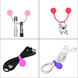 12pcs Organiser Magnetic Cable ties Holder Clip Winder Headphone Earphone Cord