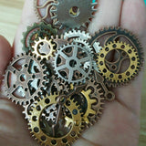 100g Mix Assorted Gears Steampunk Cogs Gears Pendants Clock Wheels Gear DIY Craf