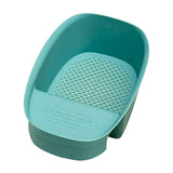 Sink Mounted Strainer Basket Multifunctional Kitchen Storage Rack Drain Green