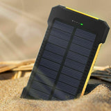 Portable Power Bank Solar Panel Dual USB External Battery Pack Charger 10000mAh