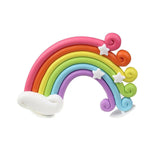 Rainbow Shape Cake Topper Flag Birthday Party Baby Shower Theme Baking Decor