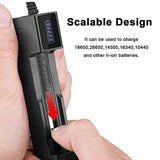 Portable 1slot Battery USB Charger for Rechargeable Batteries Li-ion