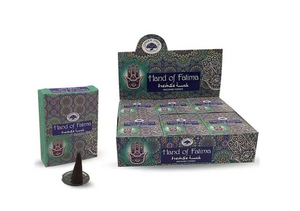 Green Tree Hands Of Fatima 120 Incense Cones