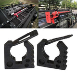 2x Car Rubber Clamps Shovel Axe Holder 25-45mm Diameter Easy to Use Fixed Bases