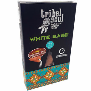 Tribal Soul White Sage 30 Backflow Incense Cones