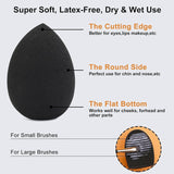 10 Pcs Makeup Brushes Travel Professional Makeup Brushes Set with Case Blackgold