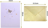 Butterfly Flower 3D Pop Up Greeting Card Valentines Birthday Anniversary